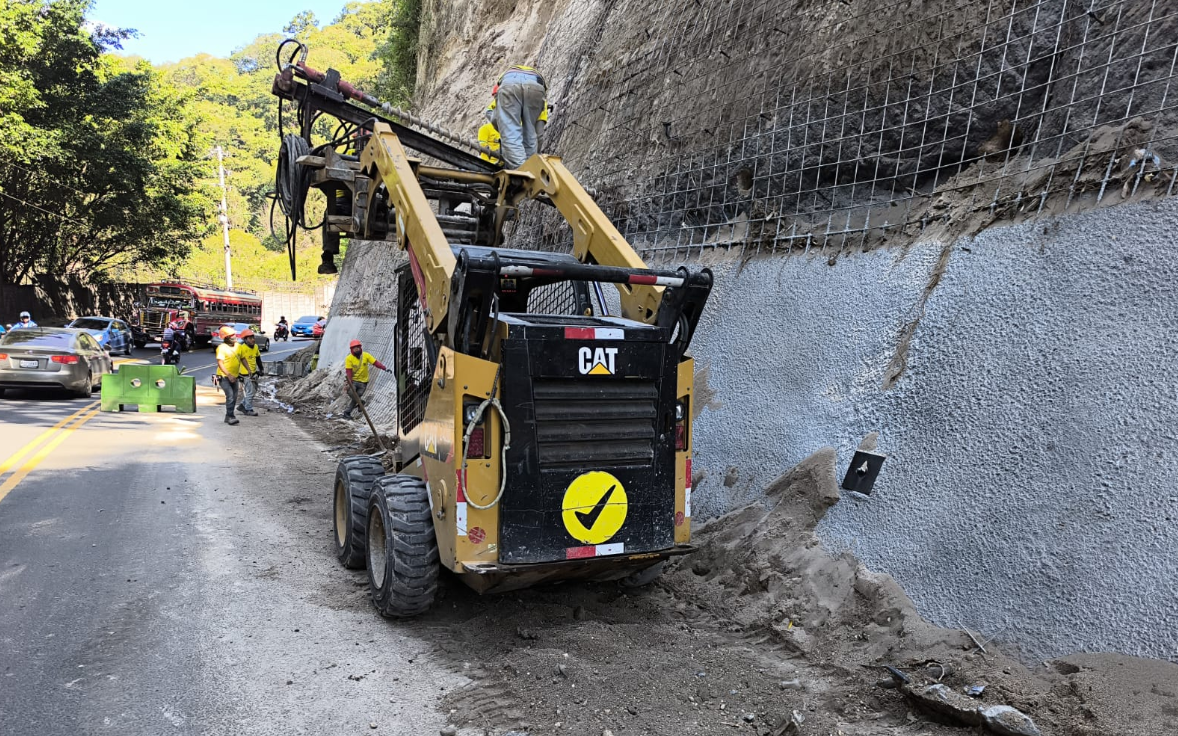 Protección de ruta Hincapié-Boca del Monte avanza en un 80% en primer muro