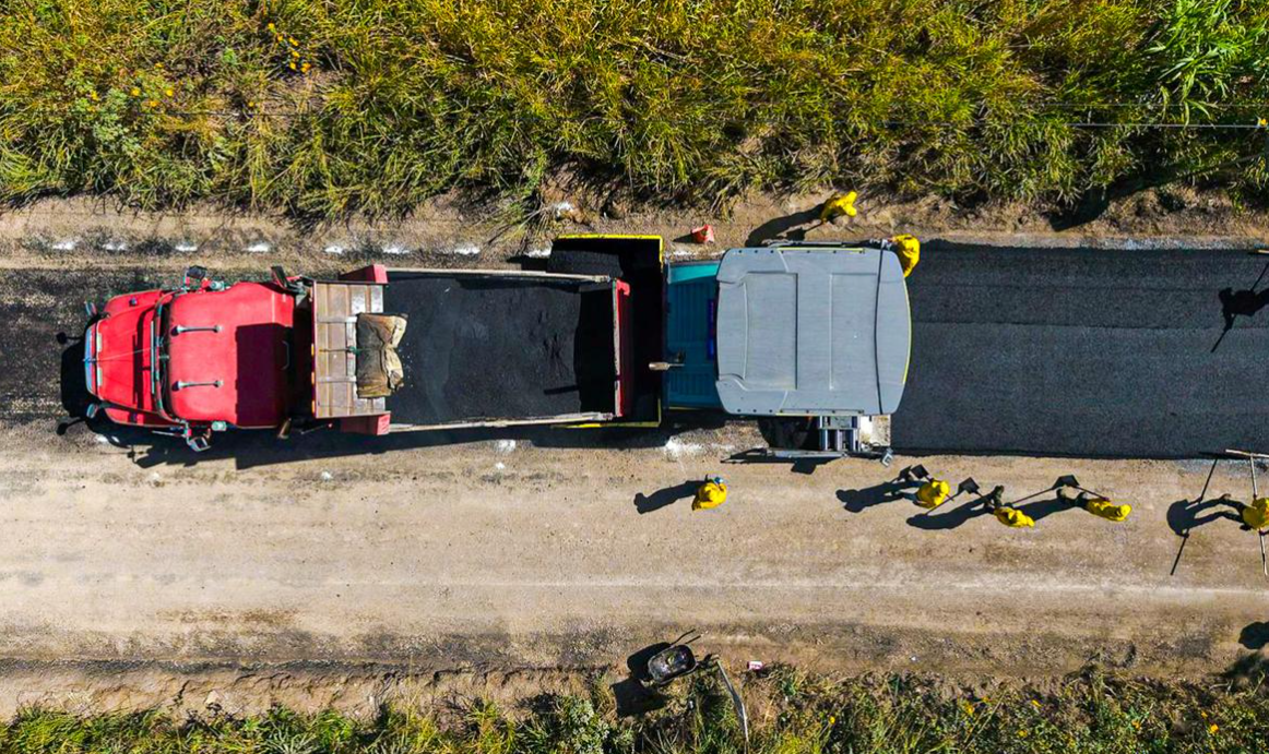 Covial desarrolla trabajos de mantenimiento en ruta que conecta Santa Rosa y Jalapa./Foto: CIV.