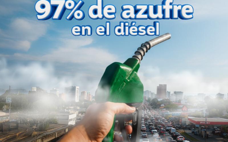 La reducción del 97 % de azufre en el diésel entrará en vigor el 1 de julio de 2026.