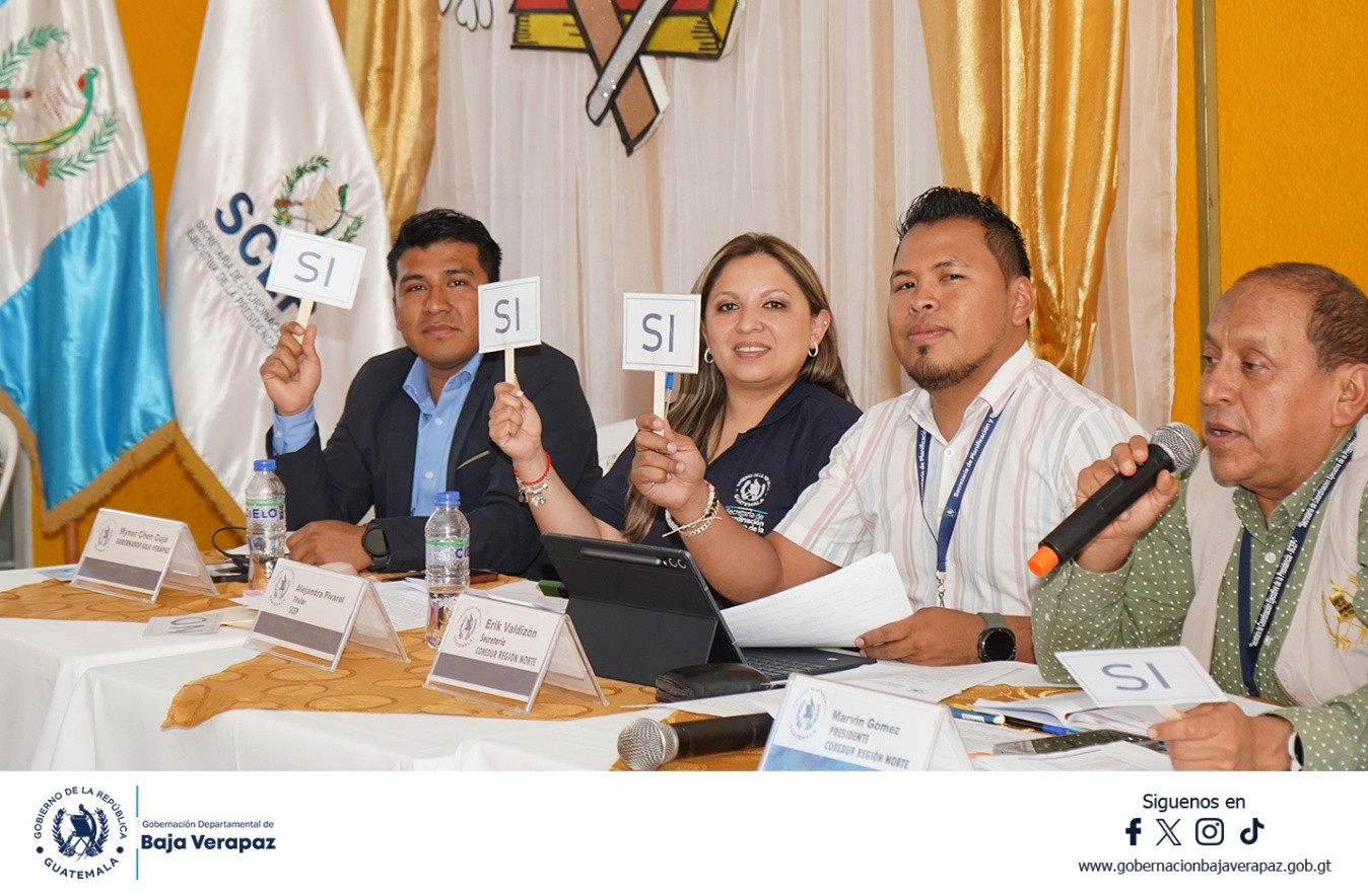 Coredur Región Norte analiza avances y prioridades de desarrollo en Rabinal