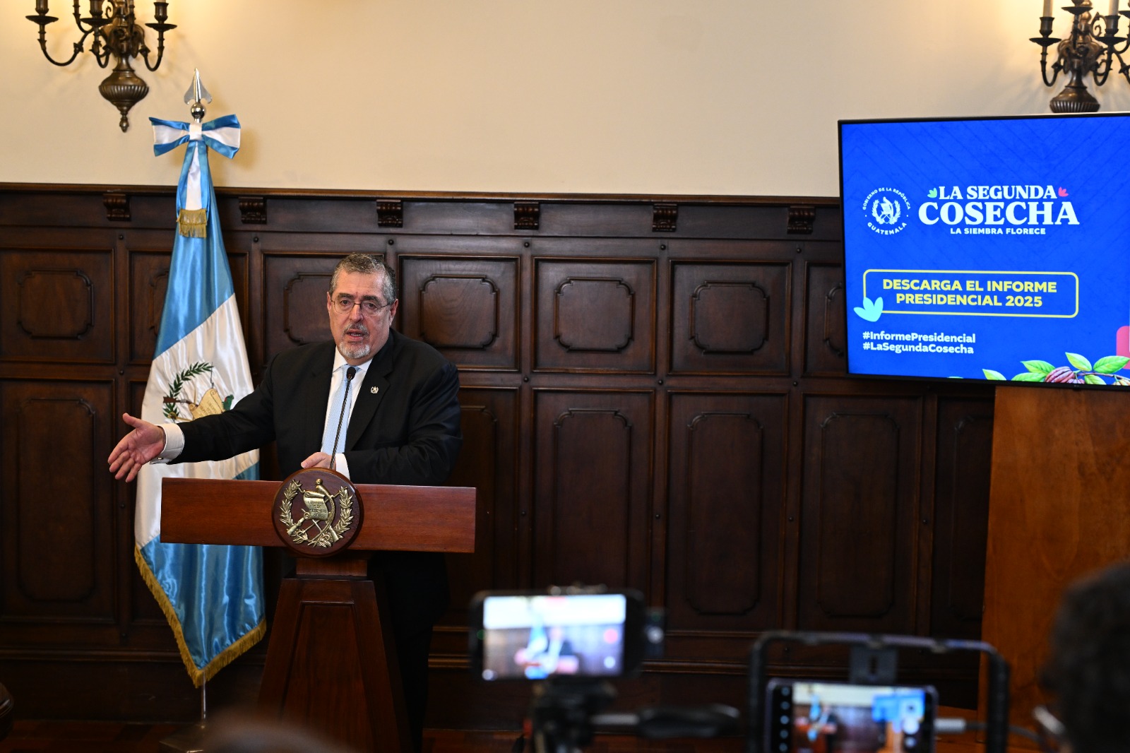 Presidente destaca logros en infraestructura./Foto: Byron de la Cruz.