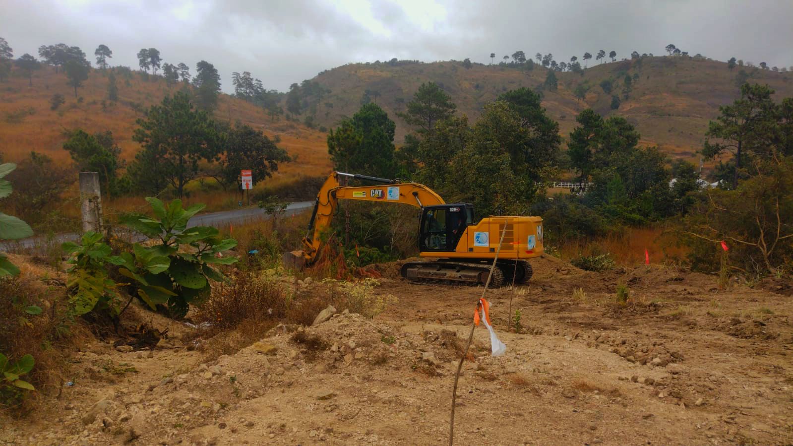 Caminos avanza con la construcción del libramiento de Jalapa./Foto: CIV.
