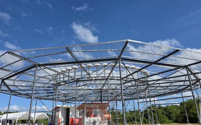 Nuevas antenas fortalecen el sistema de navegación del Aeropuerto Mundo Maya./Foto: DGAC.