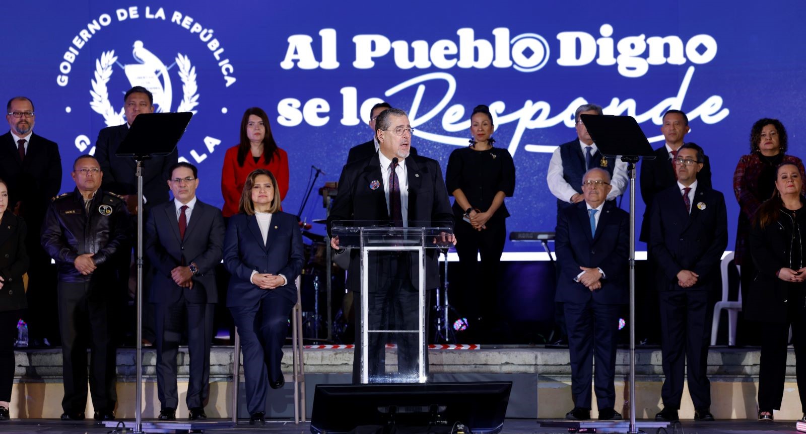 El presidente Bernardo Arévalo, al presentar el Informe Abierto al pueblo de Guatemala, enumeró las ocho metas presidenciales para este 2026.