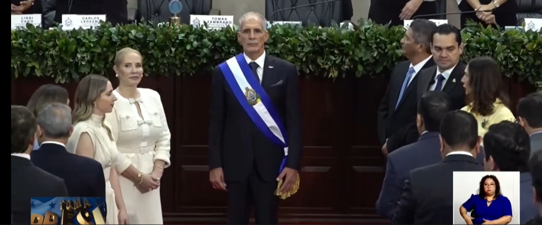 Nasry "Tito" Asfura, durante la toma de posesión del cargo de presidente de Honduras.