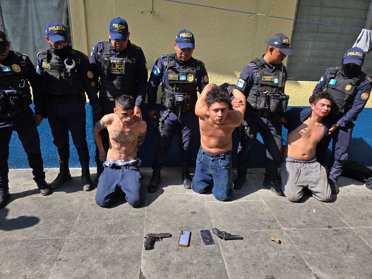 La PNC logró la captura de siete terroristas relacionados con los ataques contra agentes de esa institución.