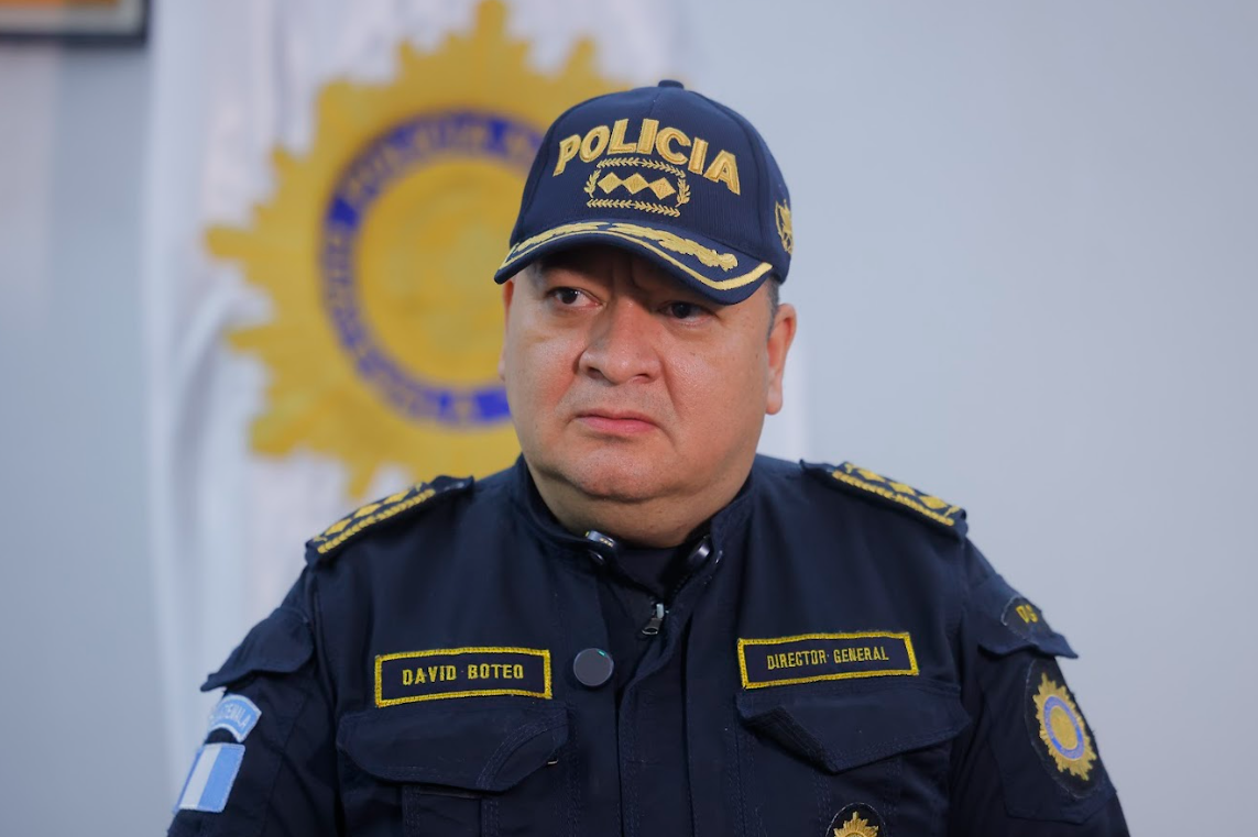 El director de la PNC, David Estuardo Custodio Boteo, abordó la situación en Santa Catarina Ixtahuacán y Nahualá, Sololá. / Foto: Gilber García.