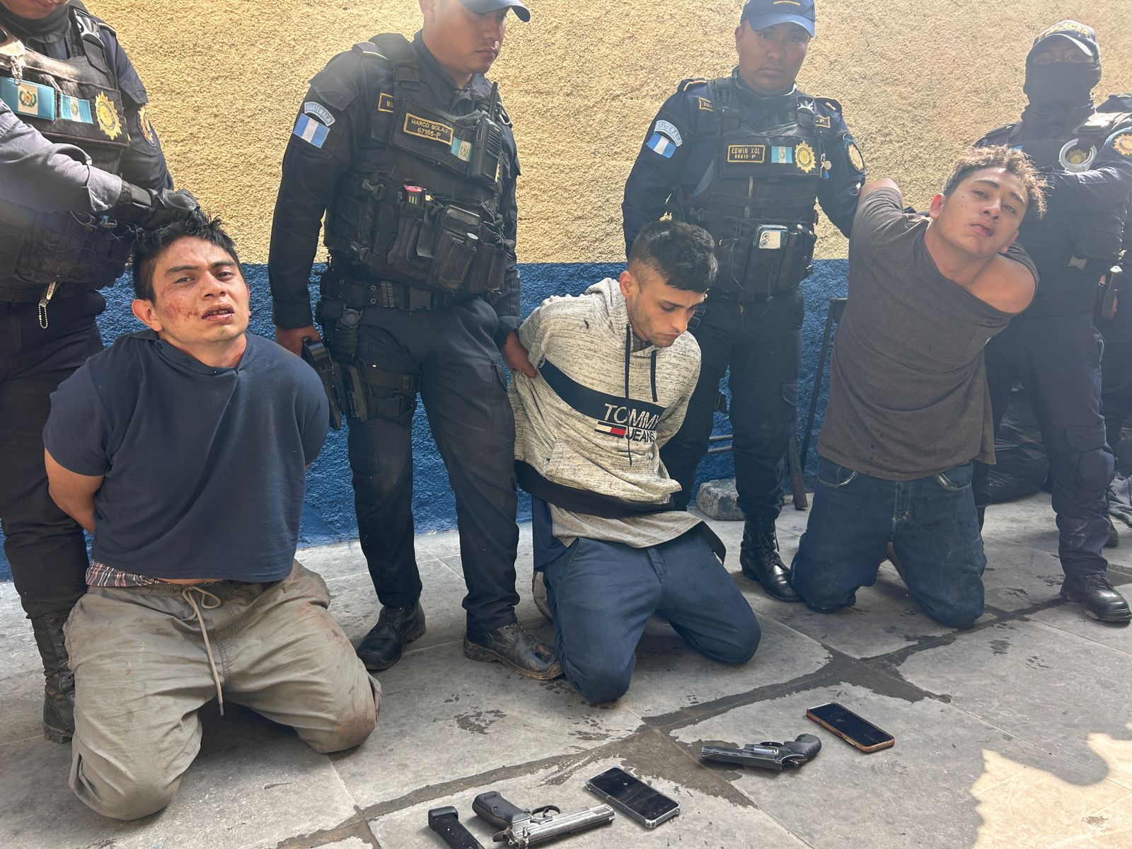 PNC captura a cinco integrantes del “Barrio 18” tras ataques contra agentes de seguridad