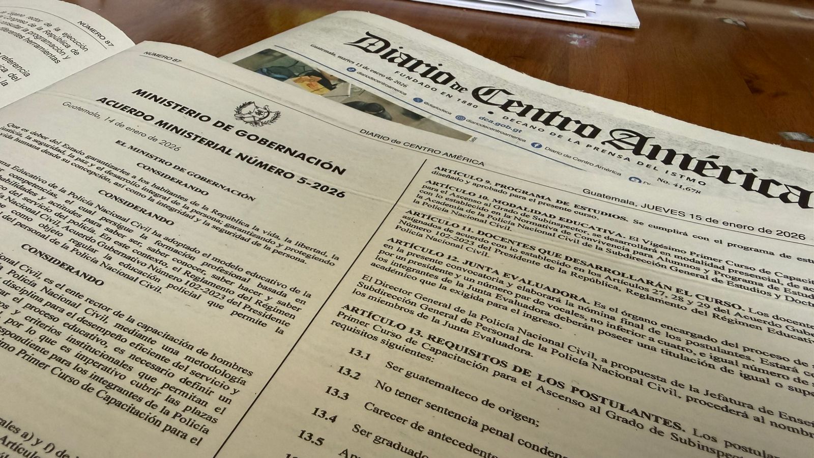 Diario de Centro América. / Foto AGN