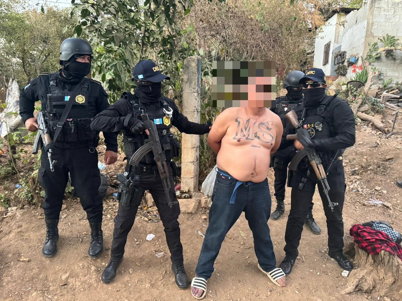 Capturado por la PNC en Jutiapa. / Foto: PNC.