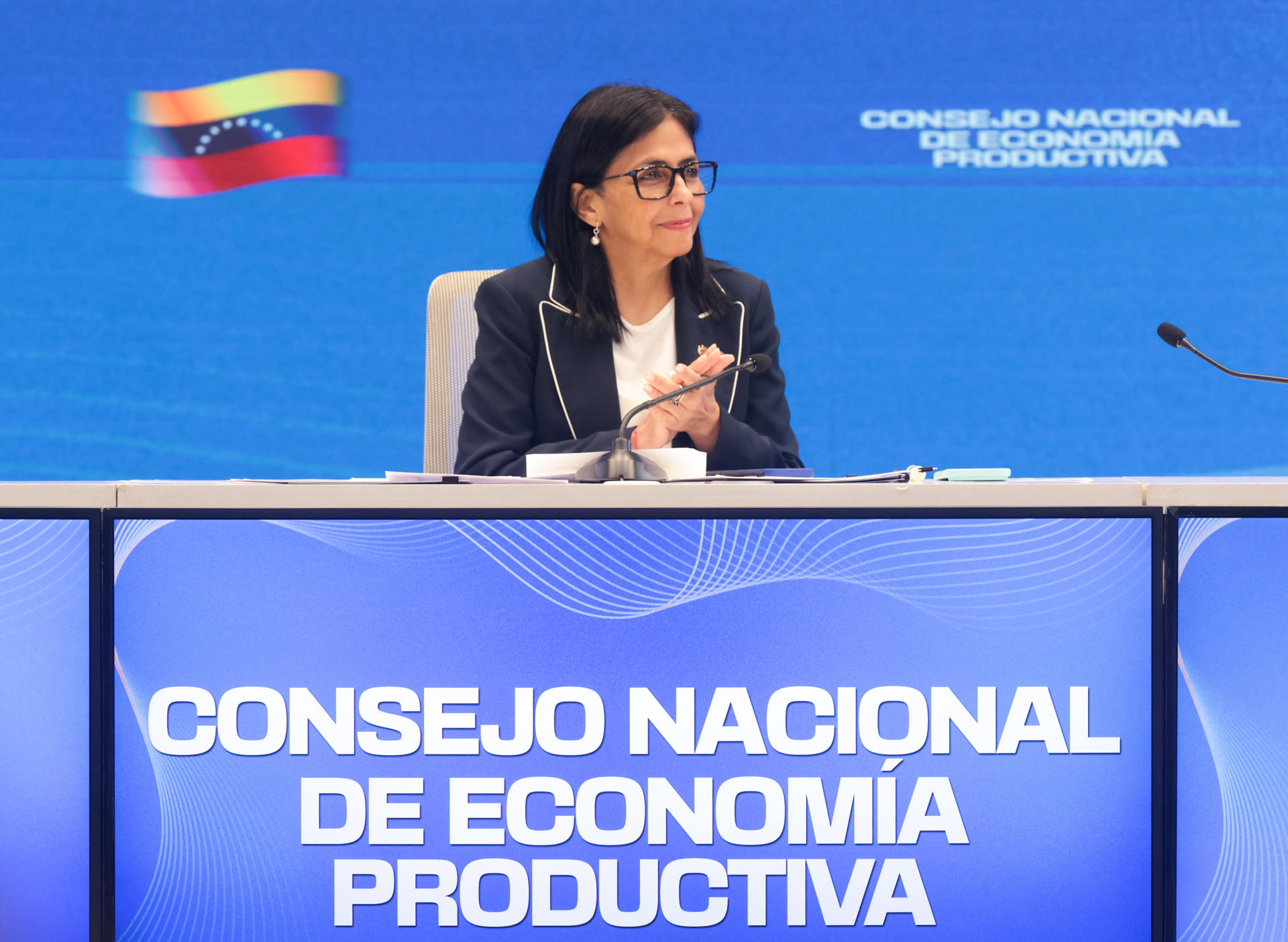 Delcy Rodríguez, presidenta encargada de Venezuela. / Foto: EFE.