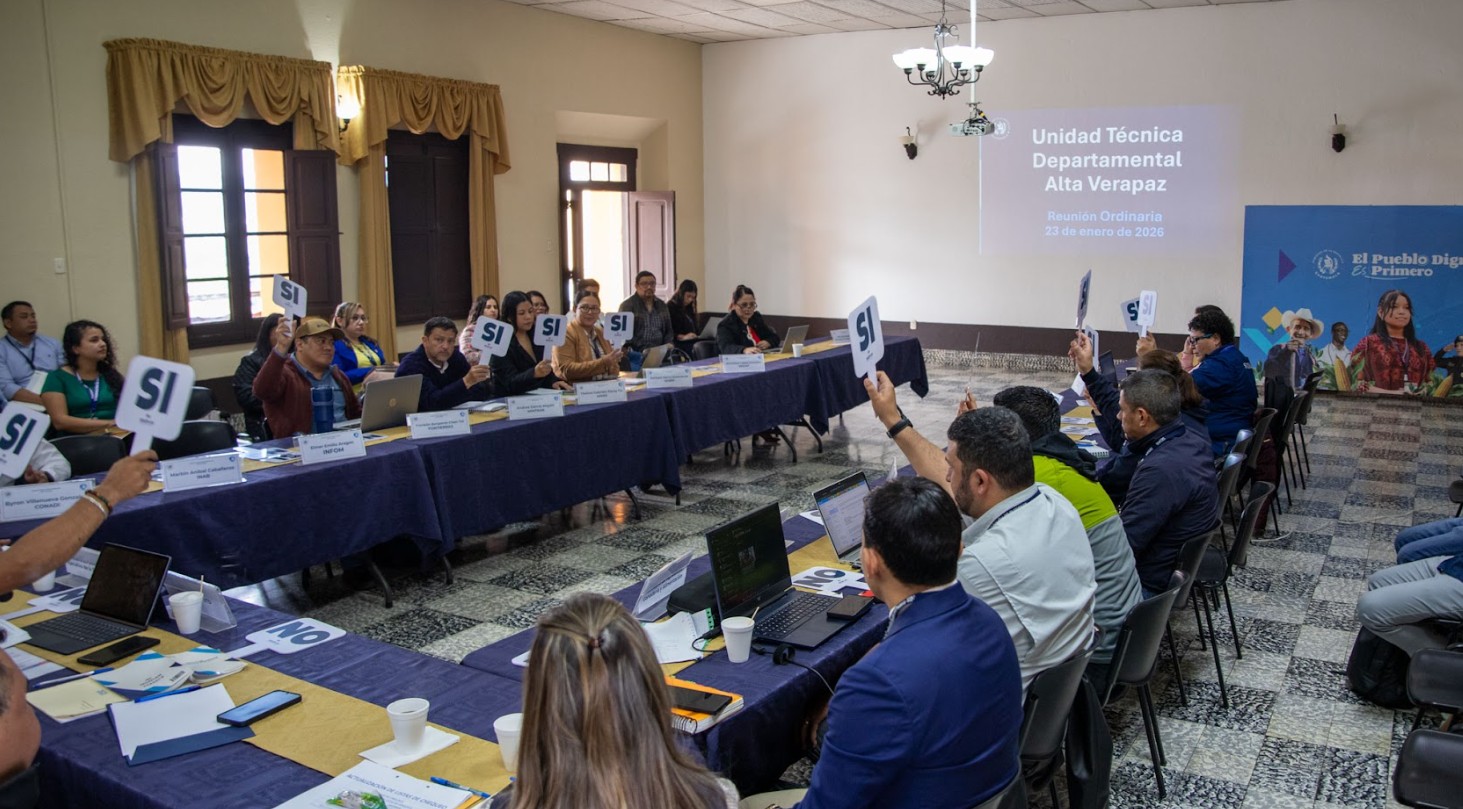 Seguimiento a los procesos de planificación y gestión de proyectos de inversión para Alta Verapaz