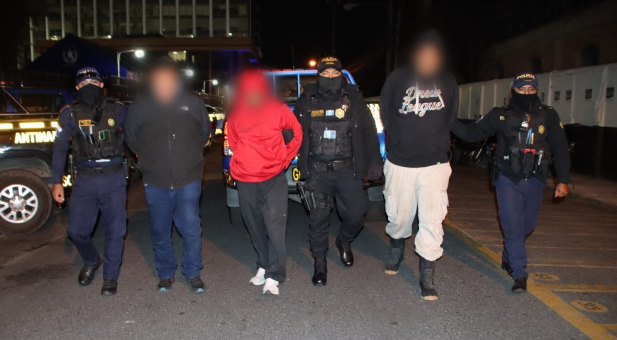 La PNC indicó que estas capturas fueron posibles gracias a información y denuncias recibidas por parte de la población. / Foto PNC