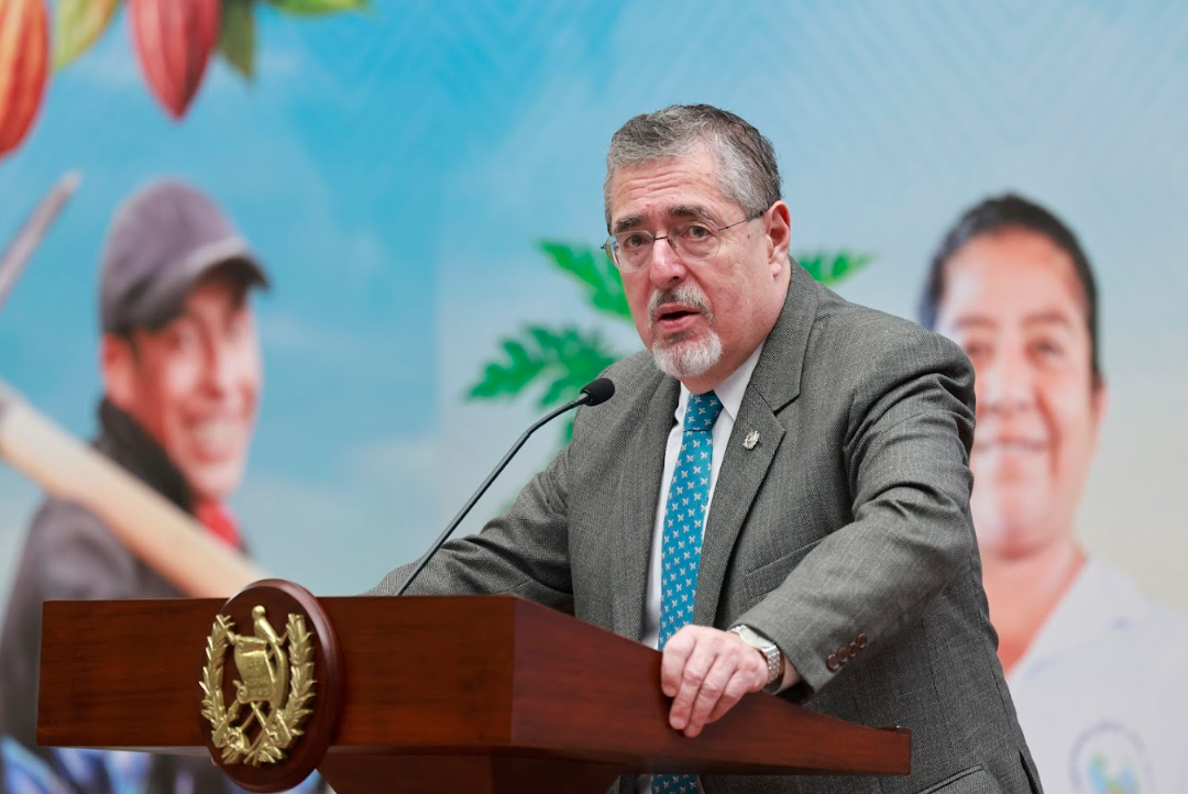 Presidente expresa solidaridad a Luis Pacheco y Héctor Chaclán./Foto: Analí Camey.
