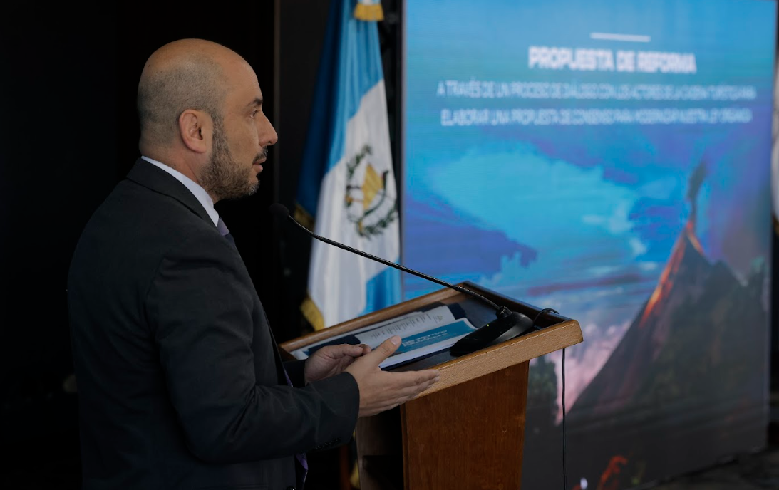 Inguat presentó reforma de ley ante medios de comunicación./Foto: Gilber García.