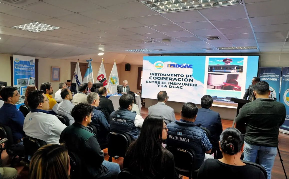 DGAC e Insivumeh se unen para fortalecer la seguridad aérea./Foto: DGAC.