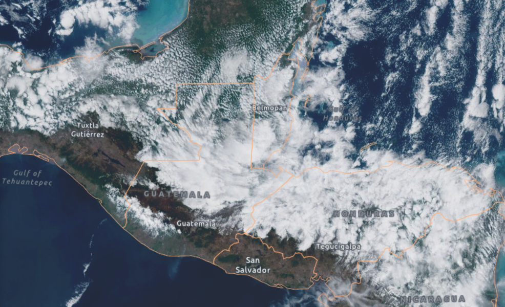 Frente frío número 12 favorece las condiciones adversas en el país./Foto: NOAA.