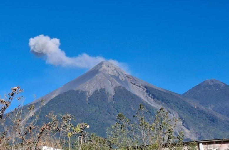 Actividad de volcán de Fuego. / Foto: MAGA.