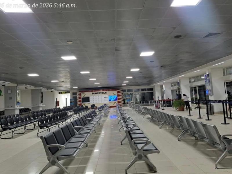 Aeropuerto Mundo Maya desarrolla trabajos de mantenimiento./Foto: DGAC.