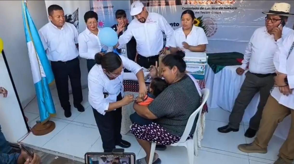 Fortalecen estrategia fronteriza para la prevención de sarampión Guatemala-México