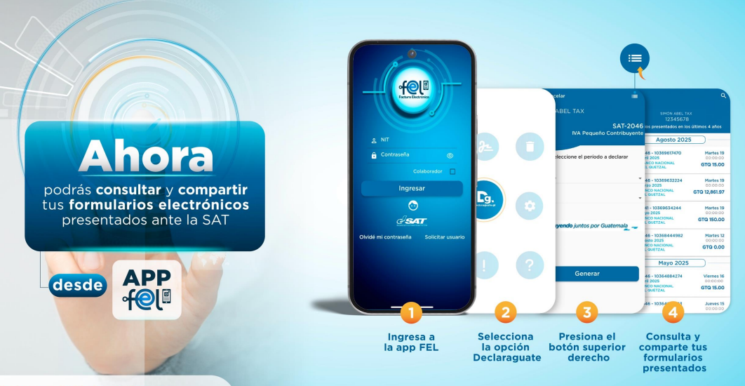 Paso a paso como ingresar a la APP FEL. 