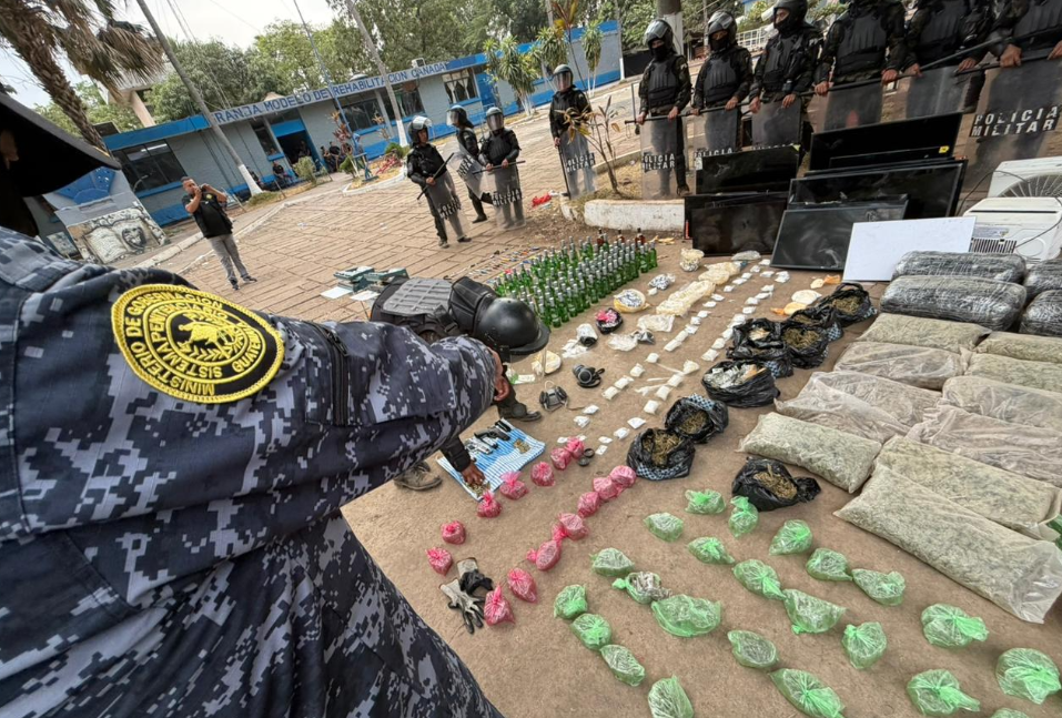 Requisa en Granja Canadá da como resultado incautación de armas de fuego, celulares y droga