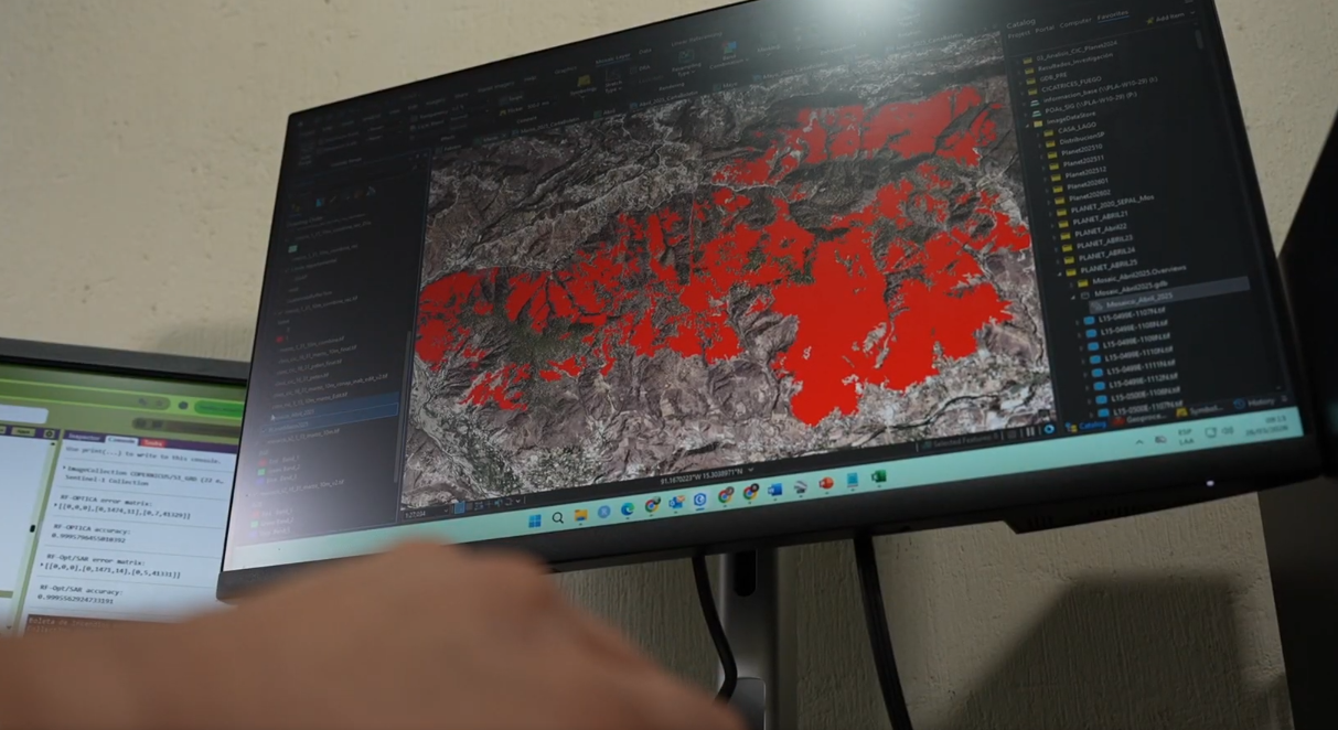 Tecnología satelital permite identificar “cicatrices de incendios” en bosques de Guatemala