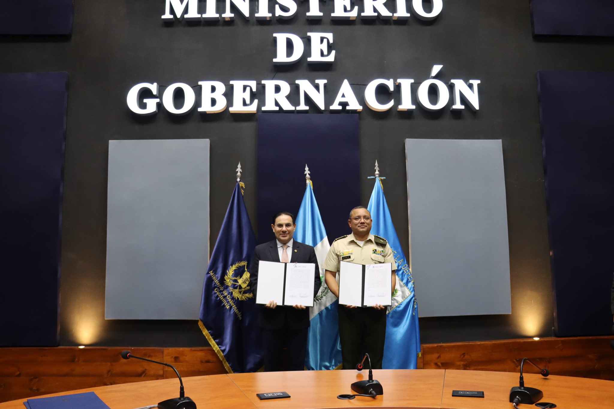 Mindef y Mingob firman convenio de cooperación para la transformación del sistema penitenciario. (Foto: Mindef)