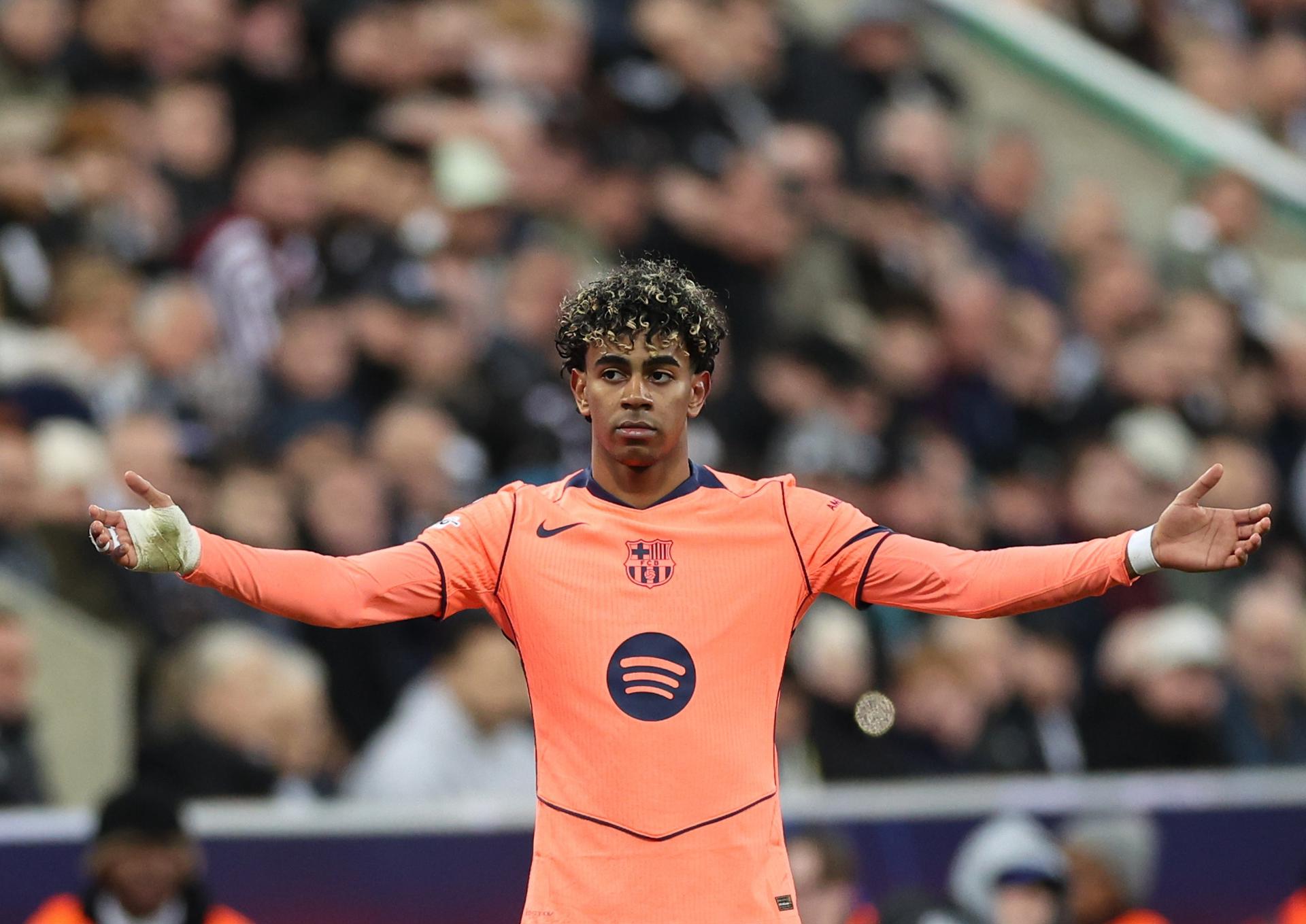 Lamine Yamal rescata el empate para el Barcelona en la Champions League