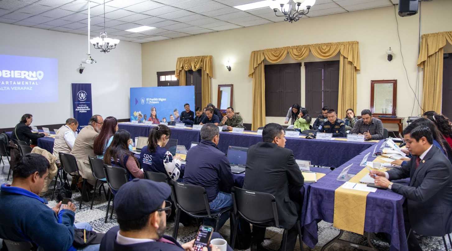 Alta Verapaz fortalece la coordinación institucional en la Segunda Sesión del Gabinete Departamental