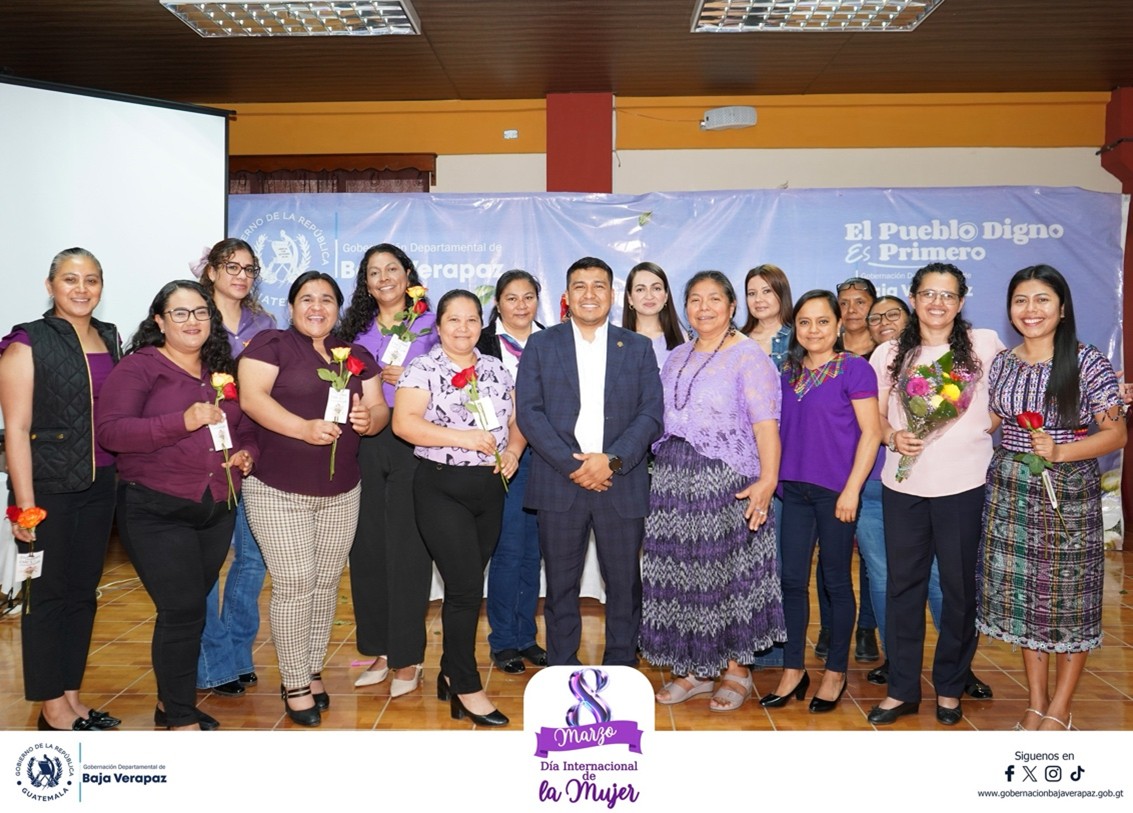 Reconocen el valioso aporte de las mujeres en el desarrollo de departamento de Baja Verapaz