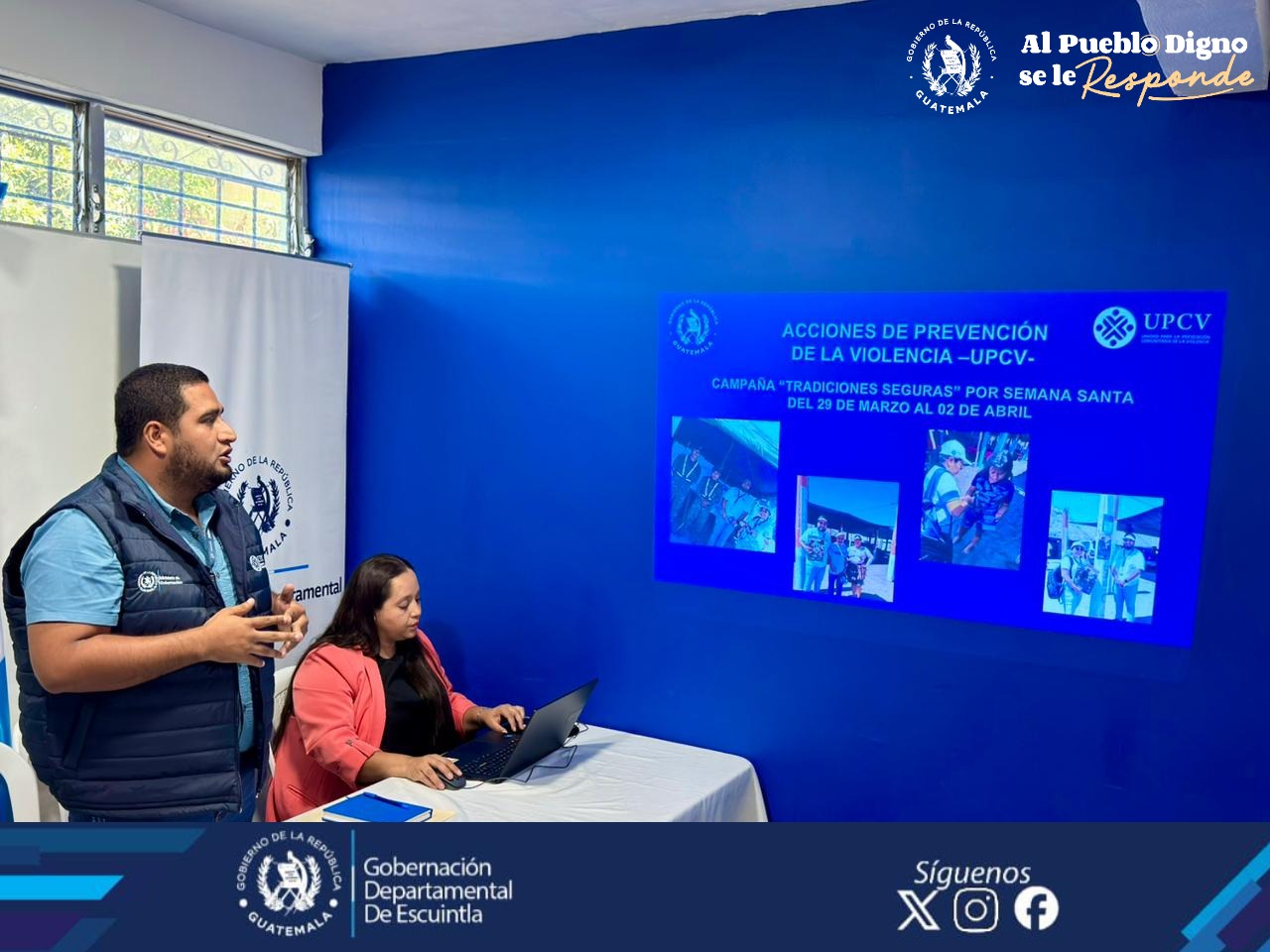 Avanzan acciones de la Comisión Departamental de Prevención de la Violencia y el Delito en Escuintla