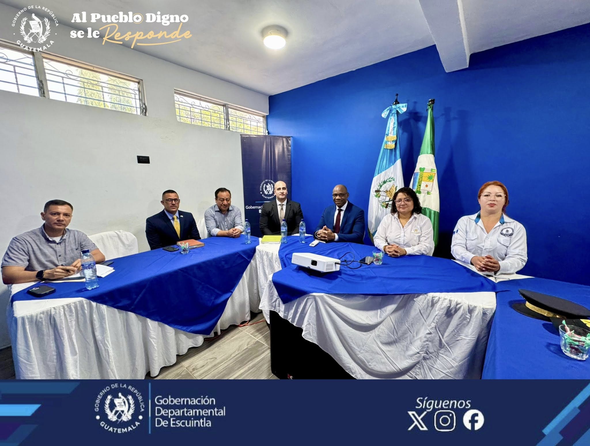 Escuintla marca hito en seguridad: Nace el Gabinete Departamental de Seguridad