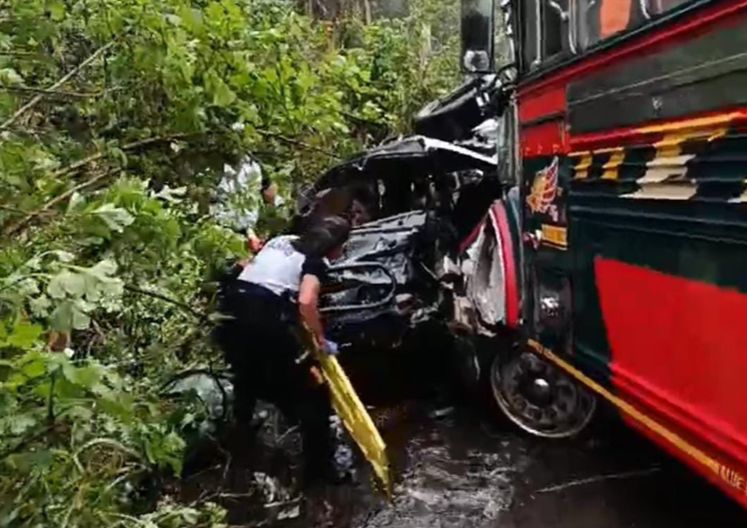 DGT sanciona a bus tras accidente que dejó a una persona fallecida en Palín, Escuintla