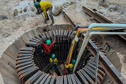 Construcción de puente Nahualate avanza./Foto: CIV.