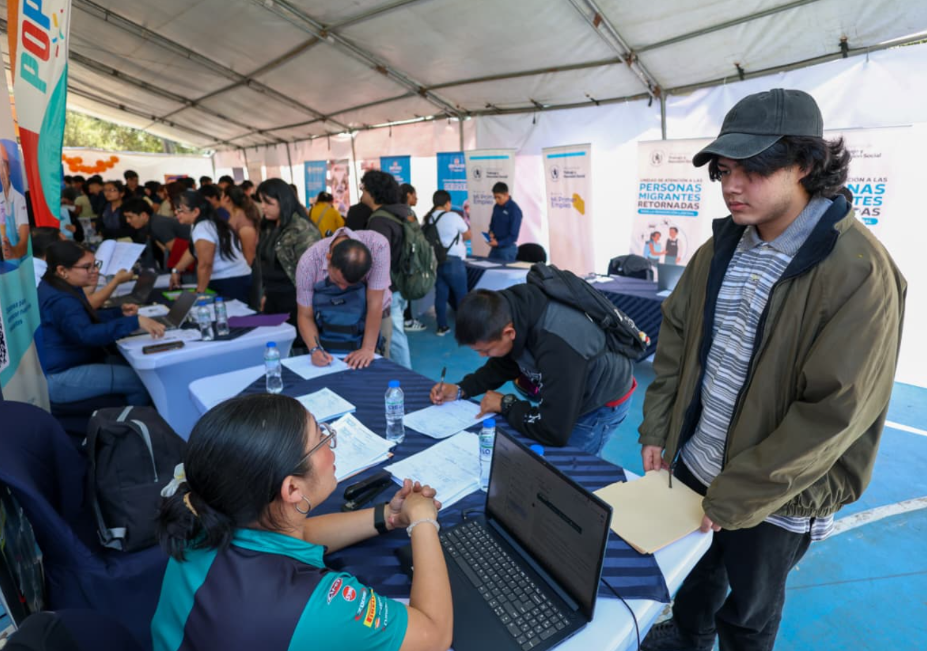 Feria Nacional del Empleo en Ciudad de Guatemala./Foto: Mintrab.
