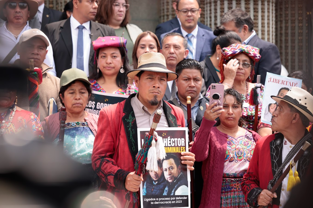 Exigen justicia por Luis Pacheco y Héctor Chaclán./Foto: Analí Camey.