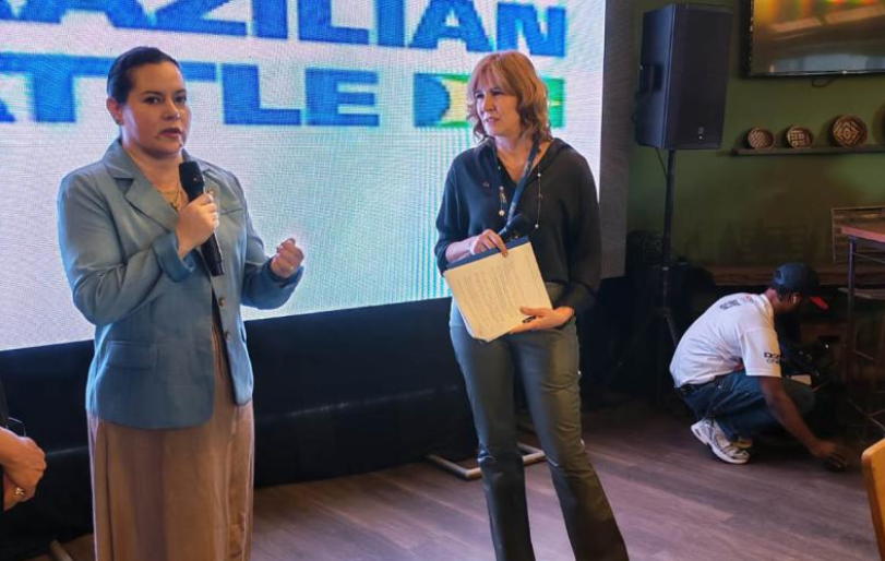 Durante su intervención, la ministra destacó que el ganado cebú representa una oportunidad estratégica para Guatemala. / Foto: MAGA