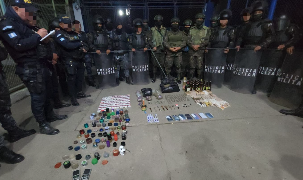 Requisa en Pavoncito: PNC incauta droga, celulares y otros objetos ilícitos