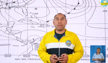 Insivumeh incorpora lengua de señas en cápsulas del estado del tiempo./Foto: Insivumeh.