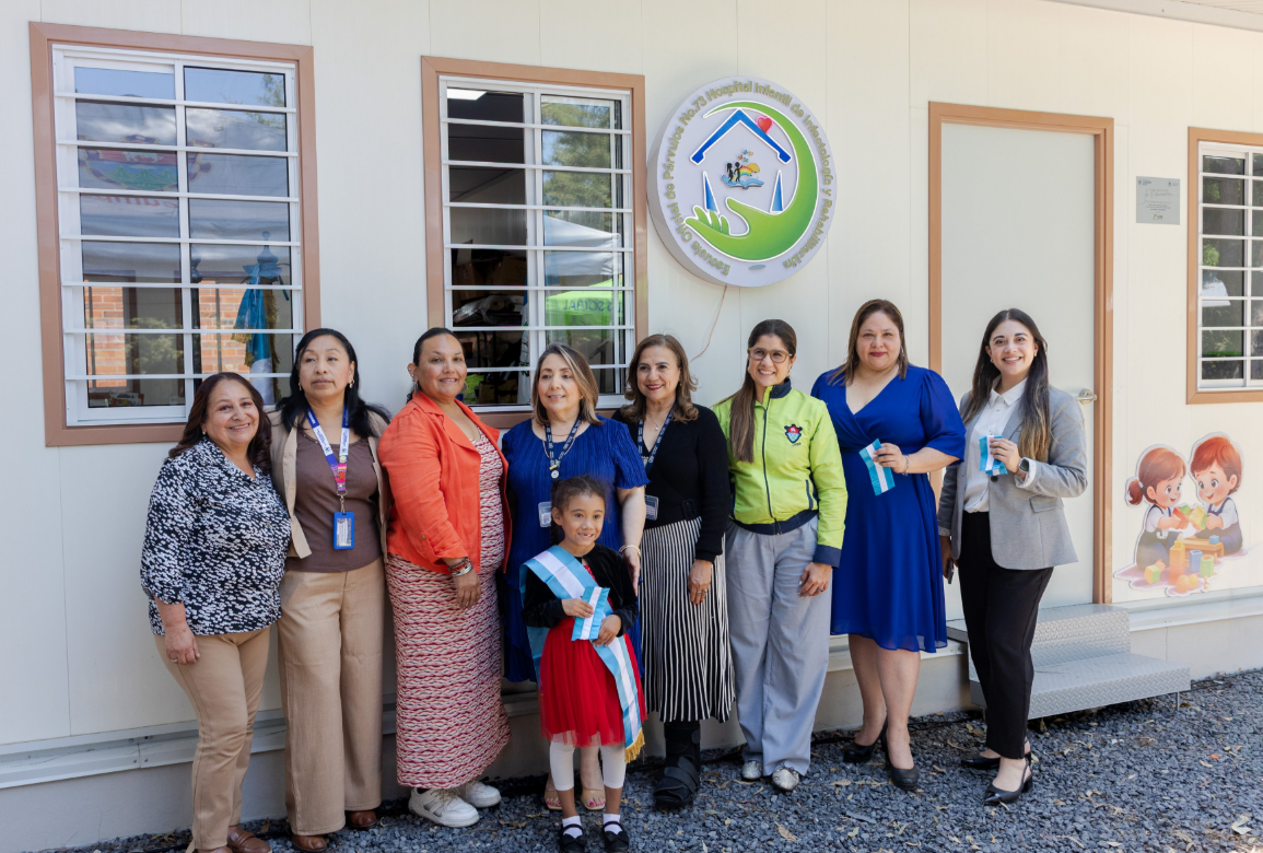UCEE entregó módulo prefabricado para dar continuidad educativa a niños en hospital./Foto: UCEE.