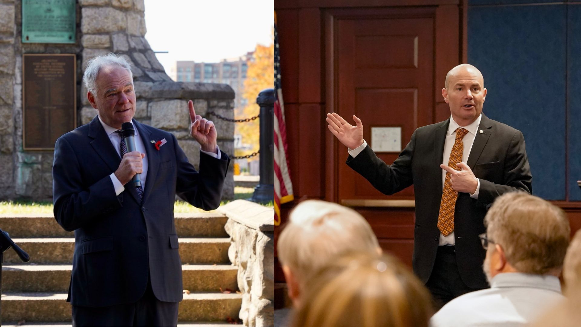 Senadores Tim Kaine (izquierda) y Mike Lee (derecha) piden al gobierno de Trump apoyar procesos electorales transparentes en Guatemala. / Foto: @SenMikeLee, @SenTimKaine, AGN.