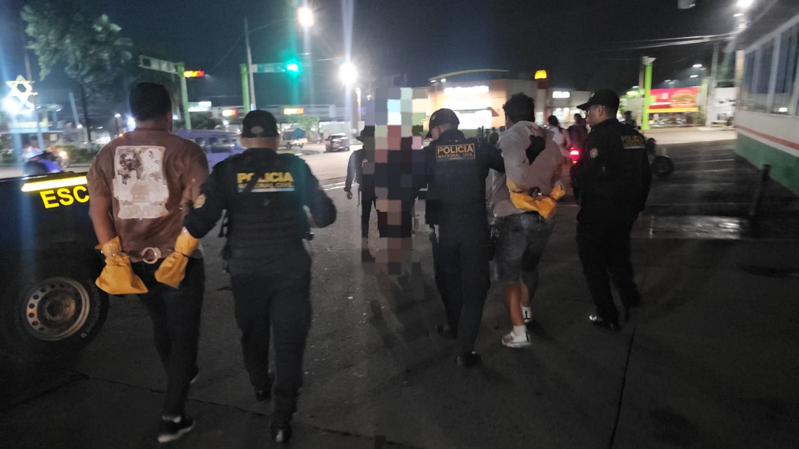 PNC captura a presuntos sicarios tras persecución policial en Escuintla