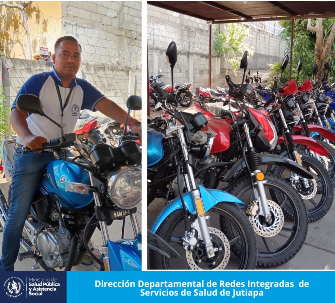 Motocicletas fortalecerán atención médica en comunidades rurales de Jutiapa. (Foto: MSPAS)