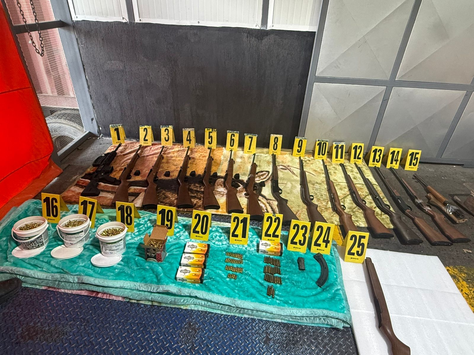 PNC decomisa armas en puerto Santo Tomás de Castilla que llegaron como encomienda