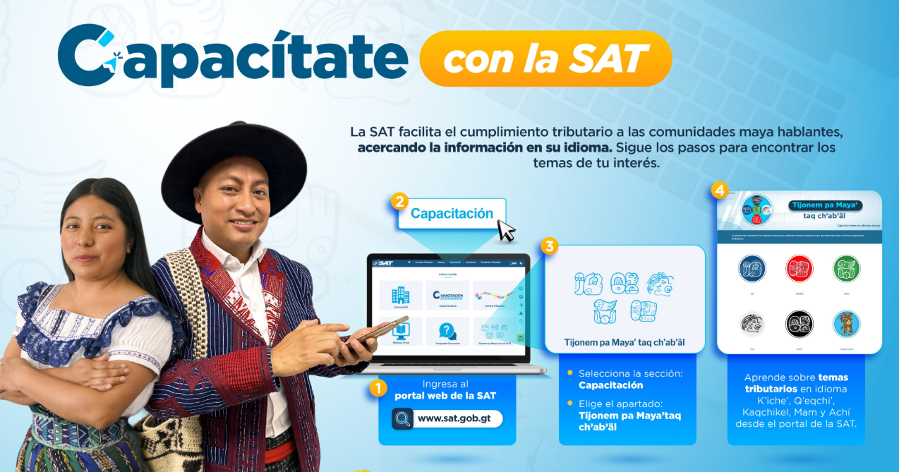 SAT brinda capacitaciones gratuitas en idiomas nacionales./Foto: SAT.