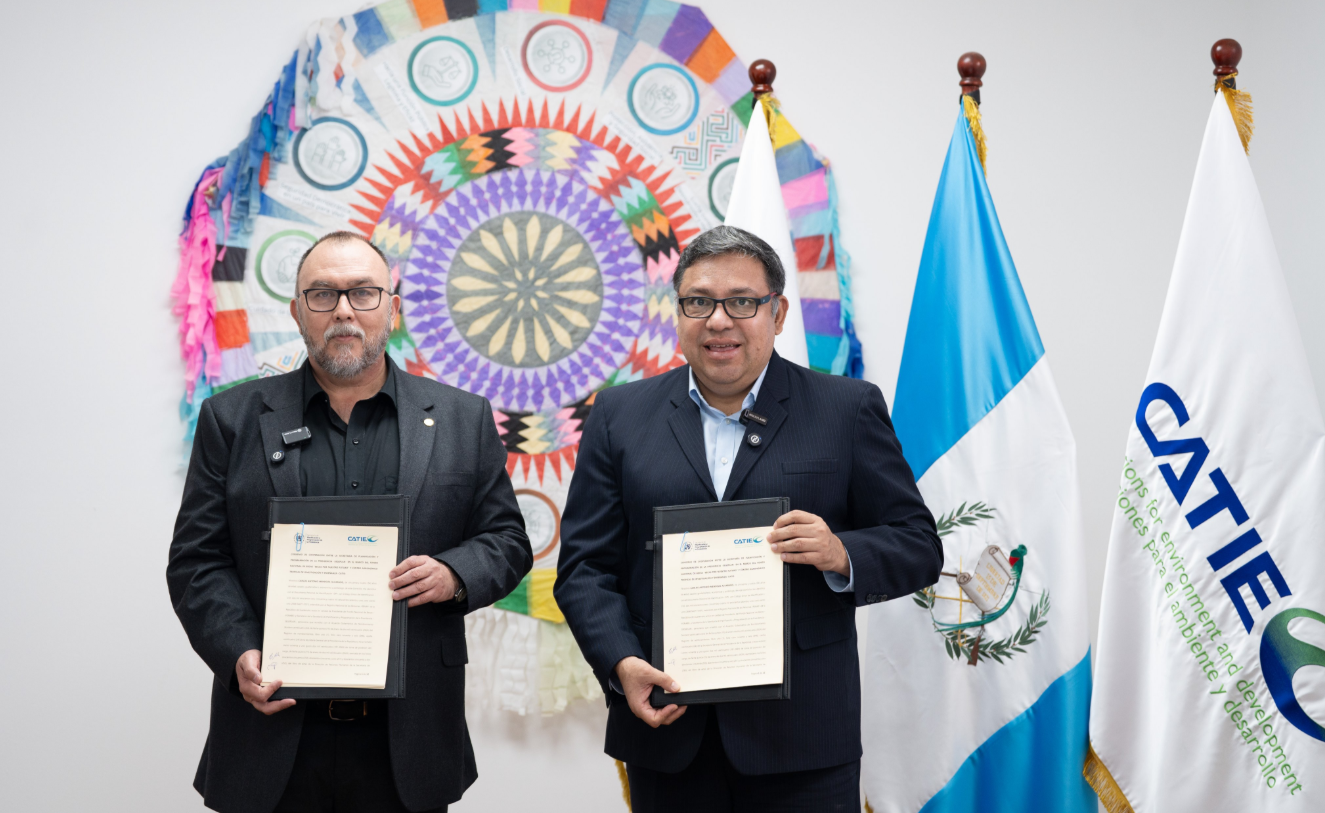 Segeplan y CATIE acuerdan impulsar educación especializada superior en Guatemala. / Foto: Segeplan.