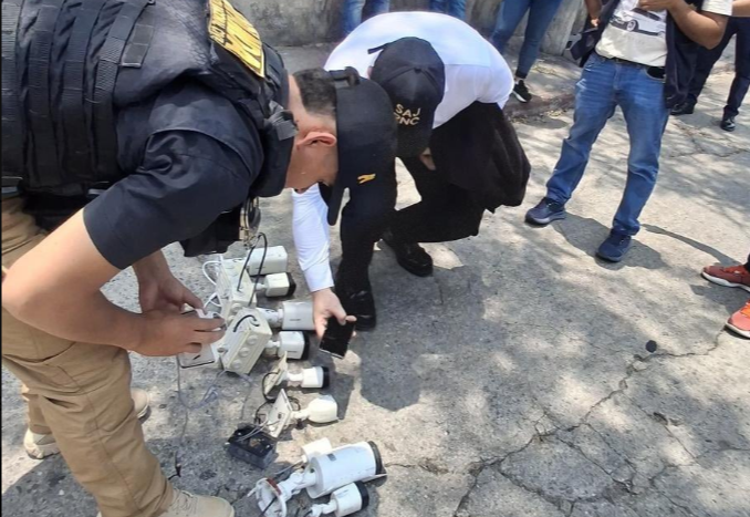 En una misma semana, PNC retira 29 cámaras clandestinas vinculadas a estructuras criminales