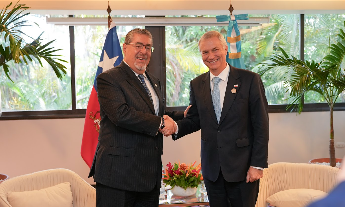 Presidentes de Guatemala y Chile fortalecen compromisos bilaterales