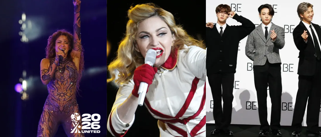 Mundial 2026: Shakira, Madonna y BTS cantarán en el show de medio tiempo de la final